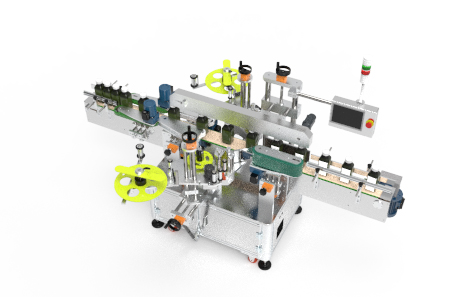 方瓶雙面貼標機