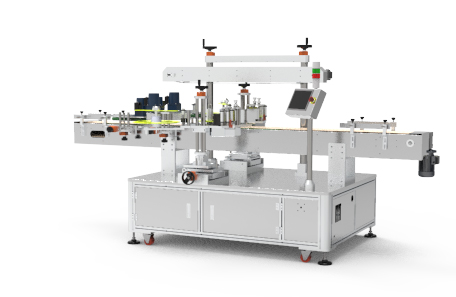 蜂蜜瓶雙面不干膠貼標機